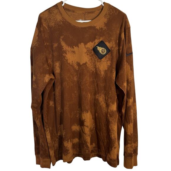Nike NFL Salute to Service Tennessee Titans Long Sleeve Shirt Camo Brown XL NWT - Picture 1 of 9